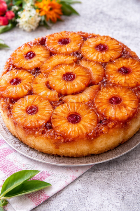 Gâteau ananas express entier