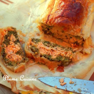 feuilleté saumon aux herbes