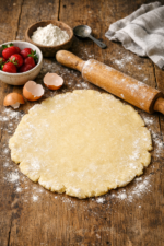 Pâte sablée maison étalée