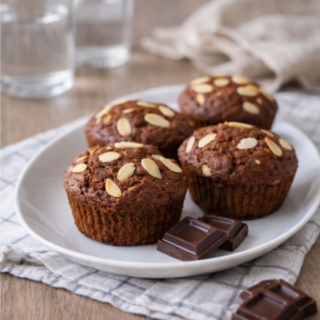 Petits muffins au chocolat cœur fondant