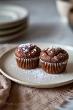 Deux moelleux au chocolat facile sur une assiette