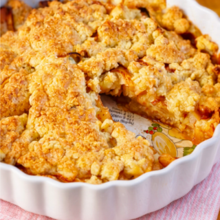 Tarte aux pommes suédoise coupée