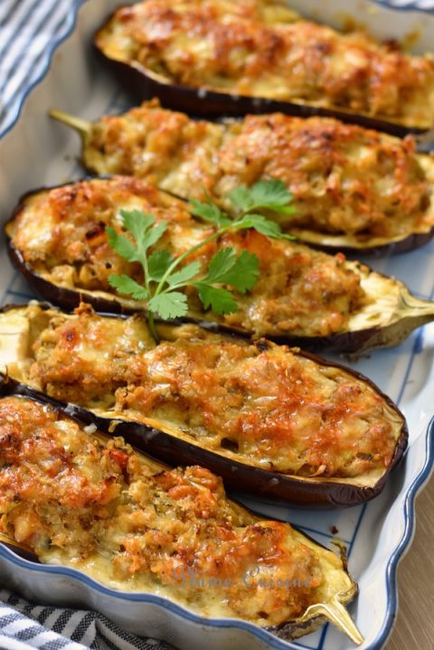 Aubergines-gratinées-crevettes-recette Aubergines-gratinées-crevettes-recette