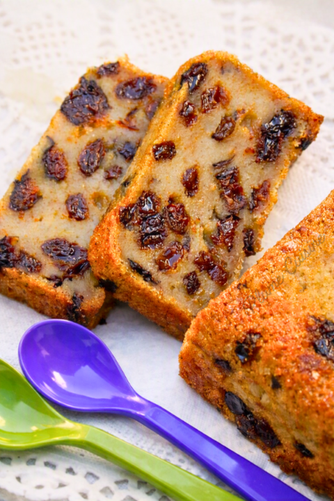 Deux tranches de pudding antillais