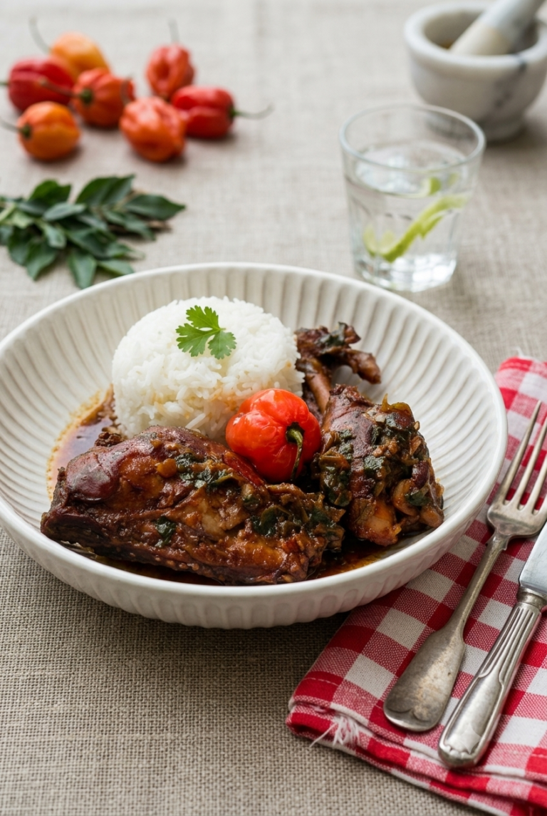 Deux morceaux de poulets roussis
