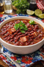 Haricots rouges antillais dans un bol