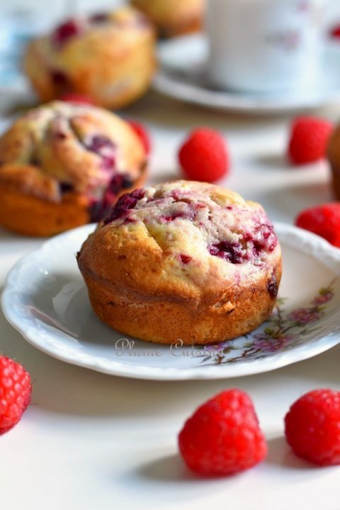 Petits muffins moelleux aux framboises