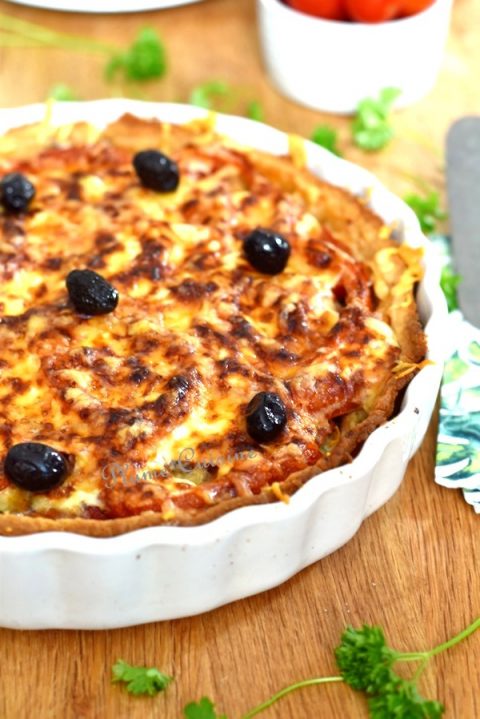  Tarte aux sardines dans un plat