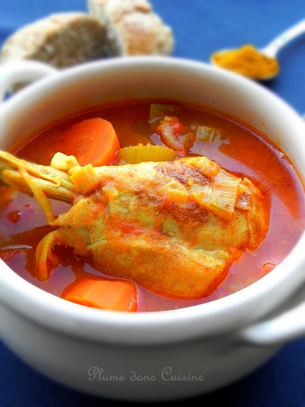 Ma soupe de poulet au curry | Une Plume dans la Cuisine