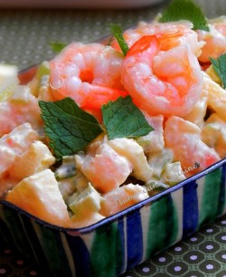salade crevettes sans mayonnaise