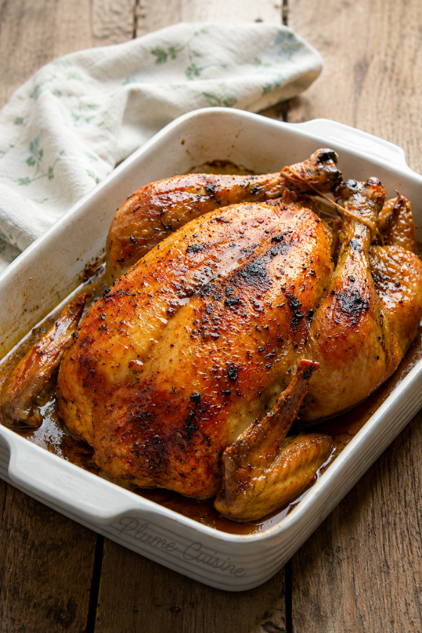 Poulet rôti au four tendre et juteux