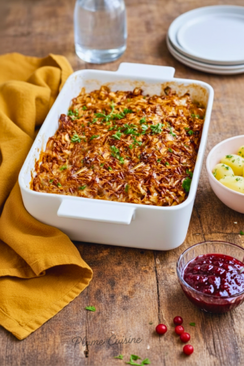 Gratin de chou suédois bien doré