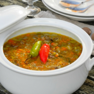 pâté en pot antillais facile dans une soupière
