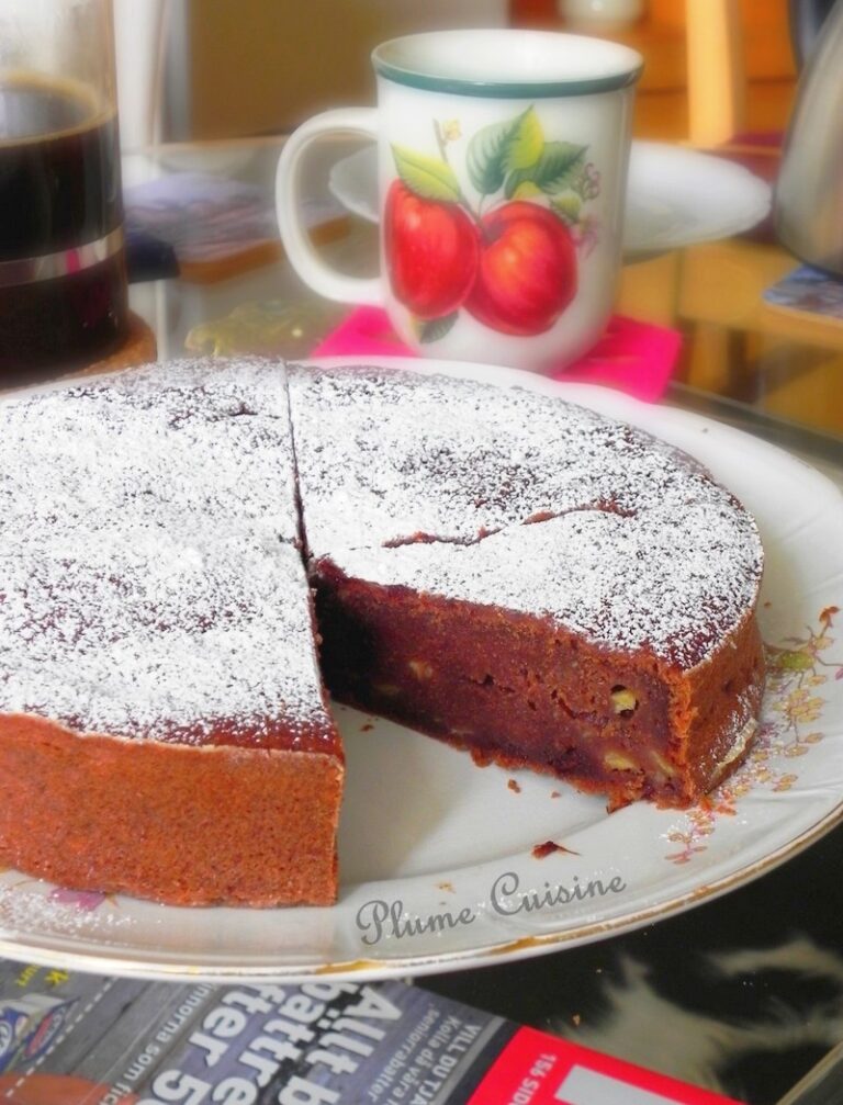 Gâteau-banane-et-chocolat-en-poudre