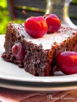 Gâteau-chocolat-rhum-cerises