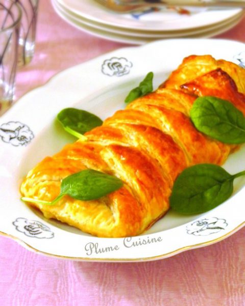 Feuilleté-tressé-jambon-mozzarella