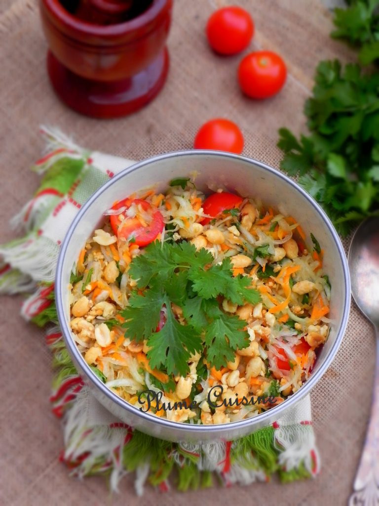 Salade de papaye verte thaïlandaise (Som Tam)