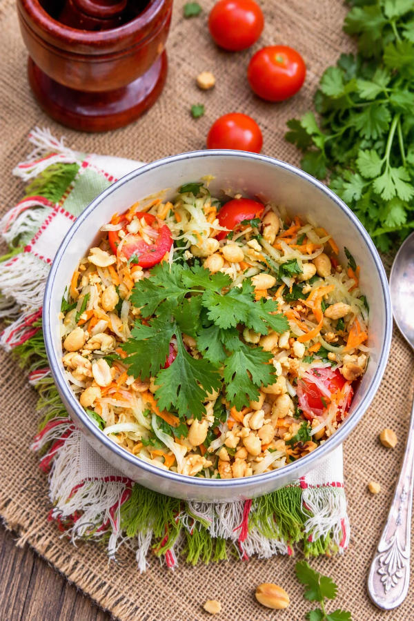 Salade de papaye verte thaïlandaise