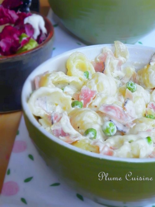 Pâtes-jambon-petits-pois