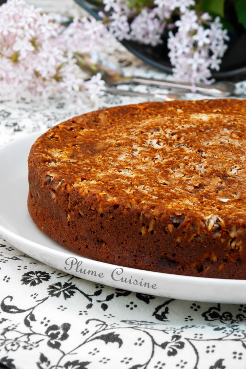 Gâteau fondant chocolat banane en entier