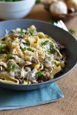 pâtes-crémeuses-aux-champignons