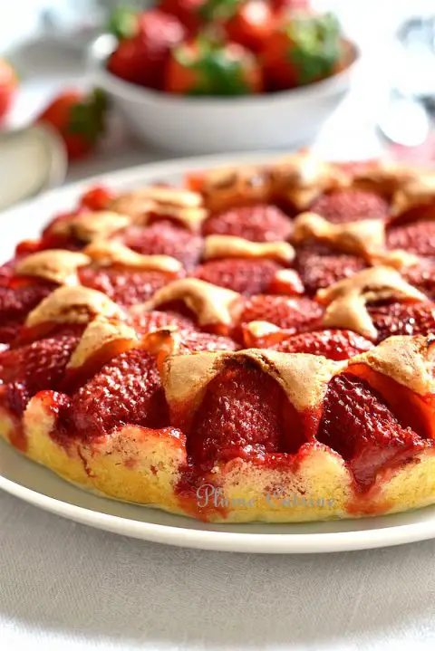 Gâteau-aux-fraises-facile 