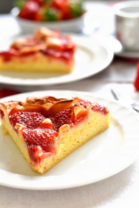 Gâteau-aux-fraises-facile