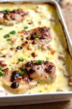 Poulet-crémeux-lardons-au-four-recette