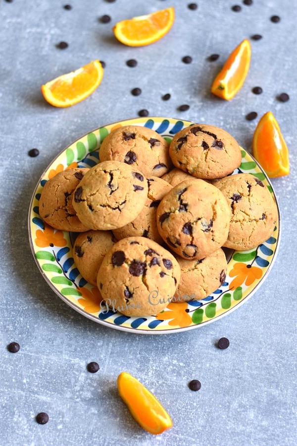 Biscuits à L'orange Et Aux Pépites De Chocolat | Une Plume Dans La Cuisine