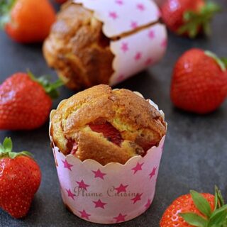 Muffins-aux-fraises-recette