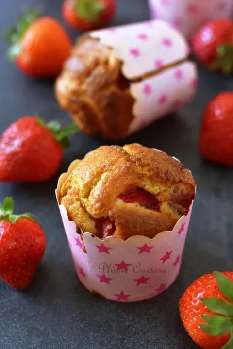 Muffins-aux-fraises-recette