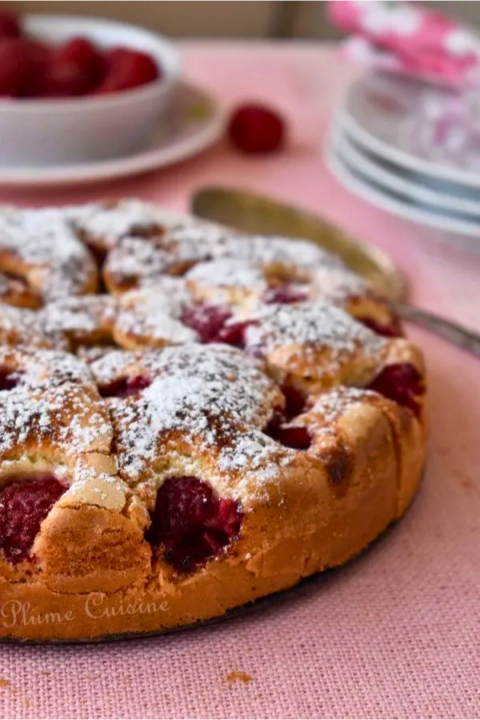 Gâteau-framboise-facile-recette