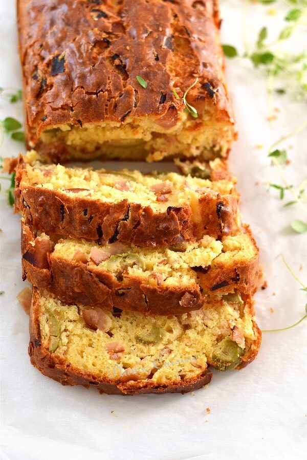 Cake-sale-jambon-olives-recette
