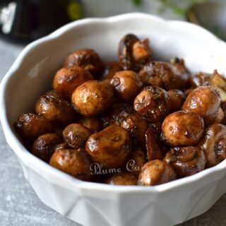 Champignons au four au vinaigre balsamique