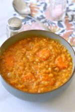 Soupe de lentilles rouges au curry