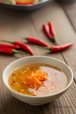 Bol de sauce nuoc mam maison pour nems